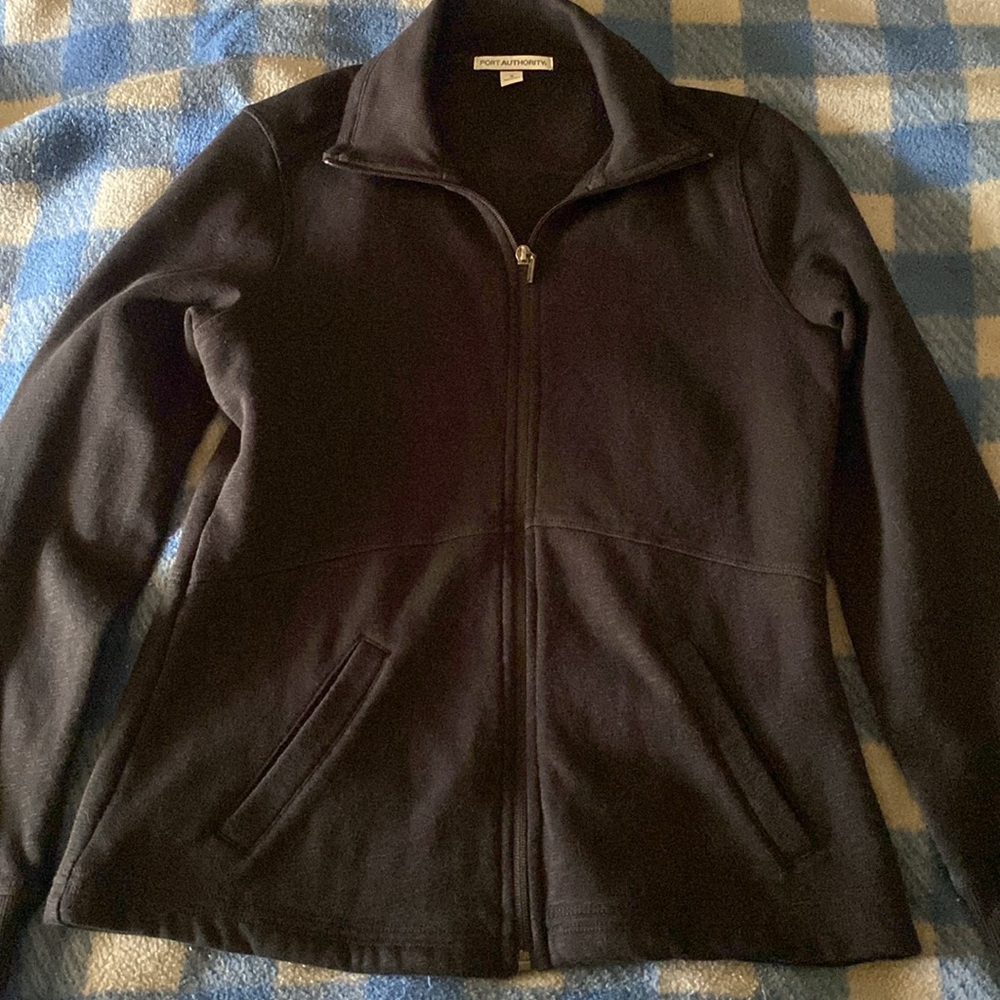 Women’s Port Authority Small Black Full zip fleece lined jacket